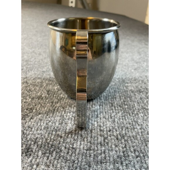 Patron Tequila Stainless Moscow Mule Mug Embossed Bee Logo Shaped Handle - Picture 5 of 8